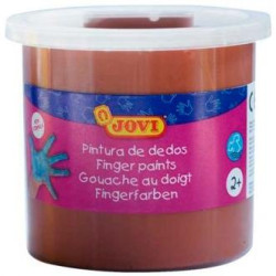 (56012) JOVI ESTUCHE 5 BOTES PINTURA DE DEDOS 125ML MARRÓN