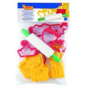 (7/6R) JOVI BOLSA COLGABLE CON 6 MOLDES + 6 MOLDES DE CORTE + RODILLO DE MODELAJE C/SURTIDOS