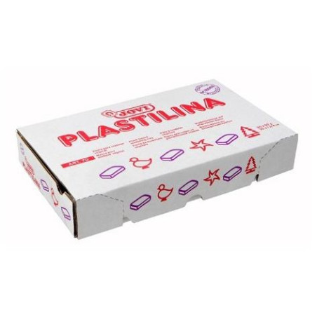 (7002) JOVI PLASTILINA SCHOOL PASTILLA 50GR AMARILLO CAJA 30 UD