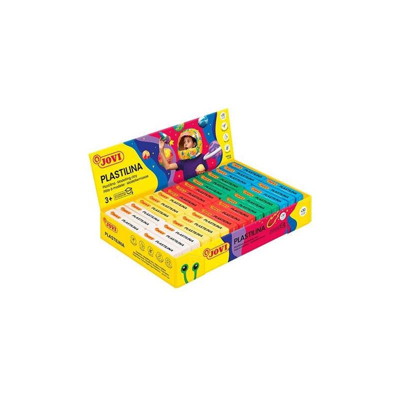 (70B) JOVI PLASTILINA PASTILLA 50GR 6UD X 5 COLORES SURTIDOS CAJA EXPOSITORA 30 UD (70B) JOVI PLASTILINA PASTILLA 50GR 6UD X 5 COLORES SURTIDOS CAJA EXPOSITORA 30 UD