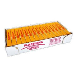 (7103) JOVI PLASTILINA SCHOOL PASTILLA 150GR AMARILLO OSCURO CAJA 15 UD