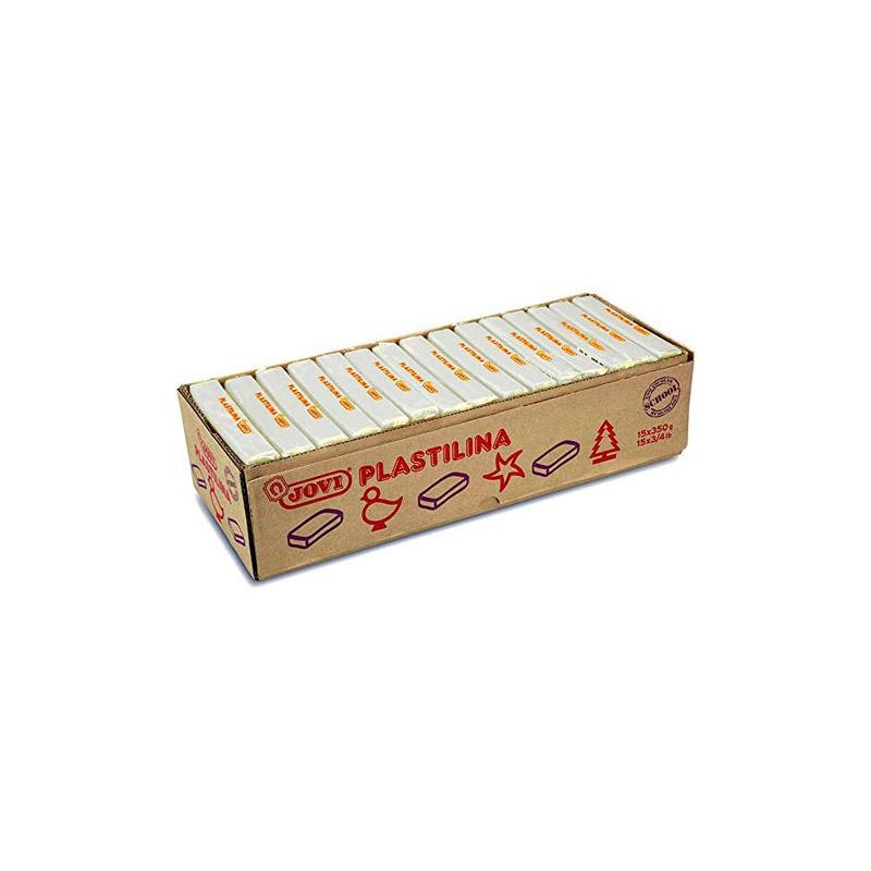 (7201) JOVI PLASTILINA PASTILLA 350GR UNICOLOR BLANCO CAJA 15 UD (7201) JOVI PLASTILINA PASTILLA 350GR UNICOLOR BLANCO CAJA 15 UD