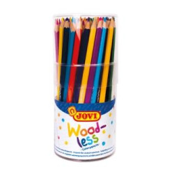 (734/84) JOVI LÁPICES DE COLORES WOODLESS C/SURTIDOS BOTE 84 UD