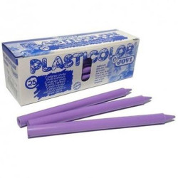 (92509) JOVI CERAS PLASTICAS CRAYONS STUDENT UNICOLOR LILA CAJA 25 UD