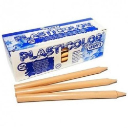 (92519) JOVI CERAS PLASTICAS CRAYONS STUDENT UNICOLOR BEIGE CAJA 25 UD