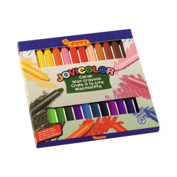 (980/24) JOVI CERAS JOVICOLOR 75MM COLORES SURTIDOS ESTUCHE 24 UD