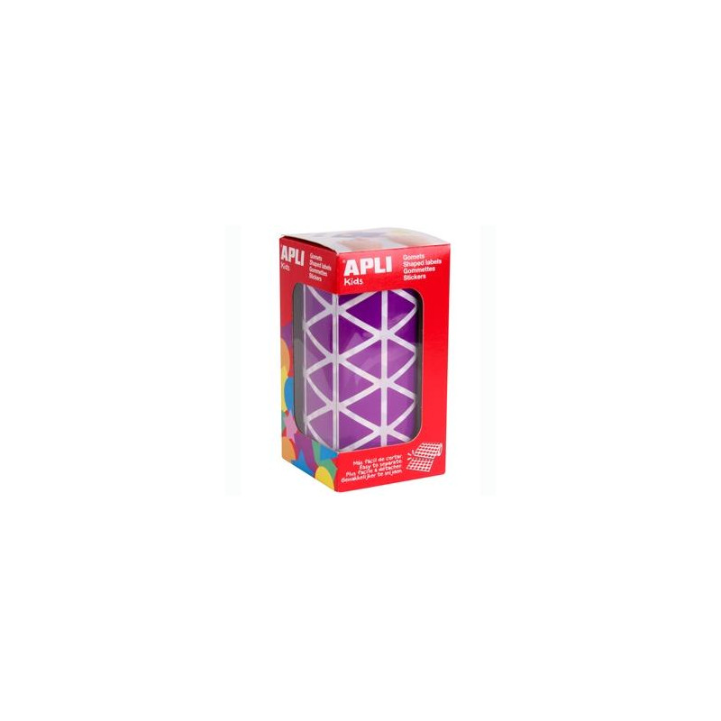 (11495) APLI GOMETS TRIANGULARES 20MM ROLLO LILA -ROLLO 2832 UNIDADES- (11495) APLI GOMETS TRIANGULARES 20MM ROLLO LILA -ROLLO 2832 UNIDADES-