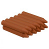 (98003) JOVI CERAS WAX CRAYONS JUMBO GRUESAS UNICOLOR CAJA DE 12 MARRÓN CLARO