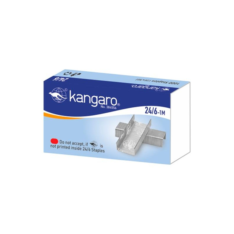 (KG2461M) KANGARO GRAPAS 24/6 CAJA 1000U (KG2461M) KANGARO GRAPAS 24/6 CAJA 1000U