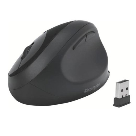 (K75404EU) KENSINGTON RATÓN PRO FIT ERGONÓMICO VERTICAL INALÁMBRICO 800/1200/1600 PPP DIESTRO 6 BOTONES NEGRO