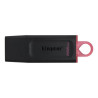 (DTX/256GB) KINGSTON PENDRIVE DATATRAVELER EXODIA 256GB C/TAPA PROTECTORA Y RANURA PARA COLGAR USB 3.2 NEGRO/ROSA