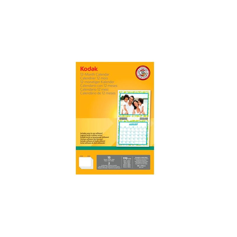 (5740-016) KODAK PAPEL FOTOGRÁFICO 216X279MM 170GR ESPECIAL CALENDARIOS PAQUETE 13H BLANCO (5740-016) KODAK PAPEL FOTOGRÁFICO 216X279MM 170GR ESPECIAL CALENDARIOS PAQUETE 13H BLANCO