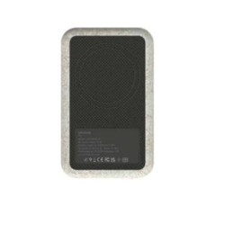 (KFKE87) KREAFUNK CARGADOR POWER BANK CON CARGA INALÁMBRICA QI 5K MAH AMARILLO TRIGO