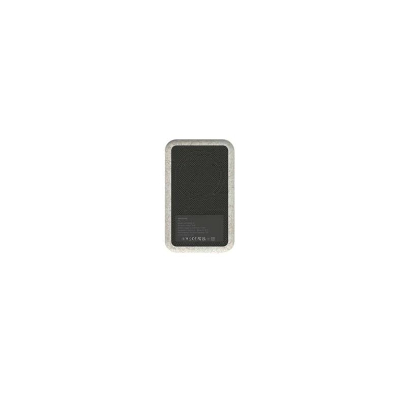 (KFKE87) KREAFUNK CARGADOR POWER BANK CON CARGA INALÁMBRICA QI 5K MAH AMARILLO TRIGO