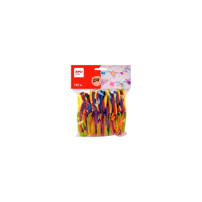 (13075) APLI FORMAS GOMA EVA NÚMEROS 50MM COLORES SURTIDOS -120U- (13075) APLI FORMAS GOMA EVA NÚMEROS 50MM COLORES SURTIDOS -120U-