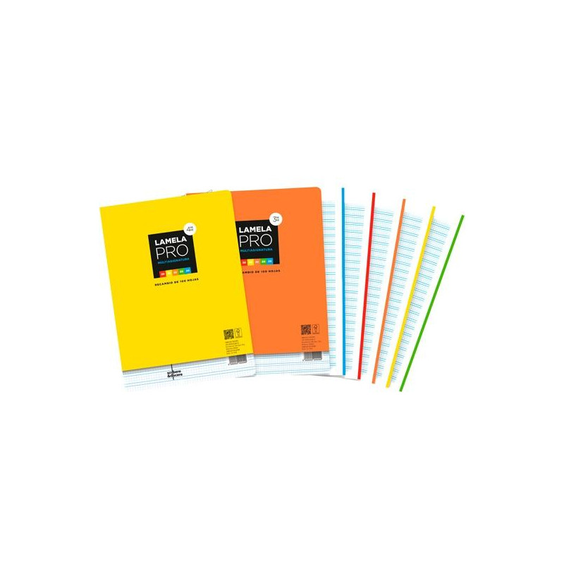 (09A404) LAMELA RECAMBIO PRO 100H A4 90GR CUADROVÍA 4MM 4 TALADROS 5 BANDAS COLOR OFFSET BLANCO (09A404) LAMELA RECAMBIO PRO 100H A4 90GR CUADROVÍA 4MM 4 TALADROS 5 BANDAS COLOR OFFSET BLANCO