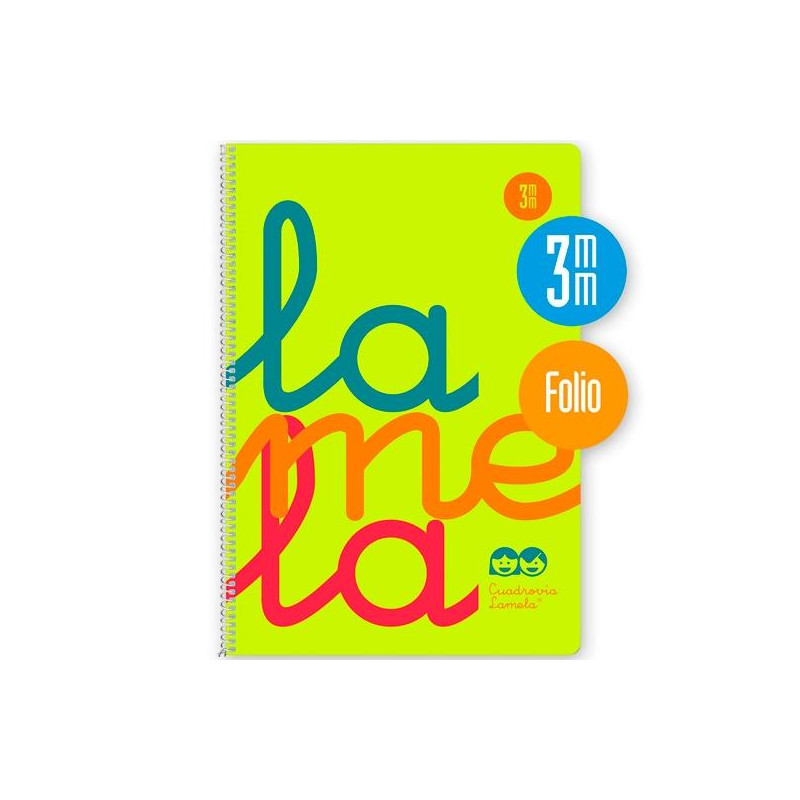 (7FTP003A) LAMELA CUADERNO ESPIRAL 80H FOLIO 90GR CUADROVÍA 3MM C/MARGEN CUBIERTA PP AMARILLO FLUORESCENTE (7FTP003A) LAMELA CUADERNO ESPIRAL 80H FOLIO 90GR CUADROVÍA 3MM C/MARGEN CUBIERTA PP AMARILLO FLUORESCENTE