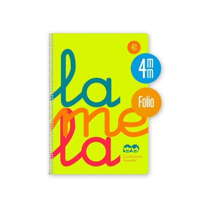 (7FTP004A) LAMELA CUADERNO ESPIRAL 80H FOLIO 90GR CUADRÍCULA 4MM C/ MARGEN CUBIERTA PP AMARILLO (7FTP004A) LAMELA CUADERNO ESPIRAL 80H FOLIO 90GR CUADRÍCULA 4MM C/ MARGEN CUBIERTA PP AMARILLO