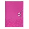 (45890023) LEITZ CARPETA ACORDEÓN WOW PP 6 SEPARADORES A4 FUCSIA