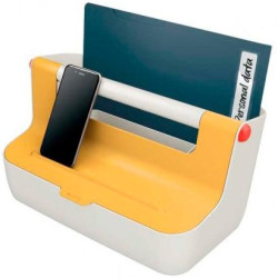 (61250019) LEITZ CAJA DE ALMACENAMIENTO PORTÁTIL COSY C/ASA ABS AMARILLO