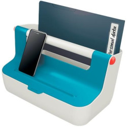 (61250061) LEITZ CAJA DE ALMACENAMIENTO PORTÁTIL COSY C/ASA ABS AZUL