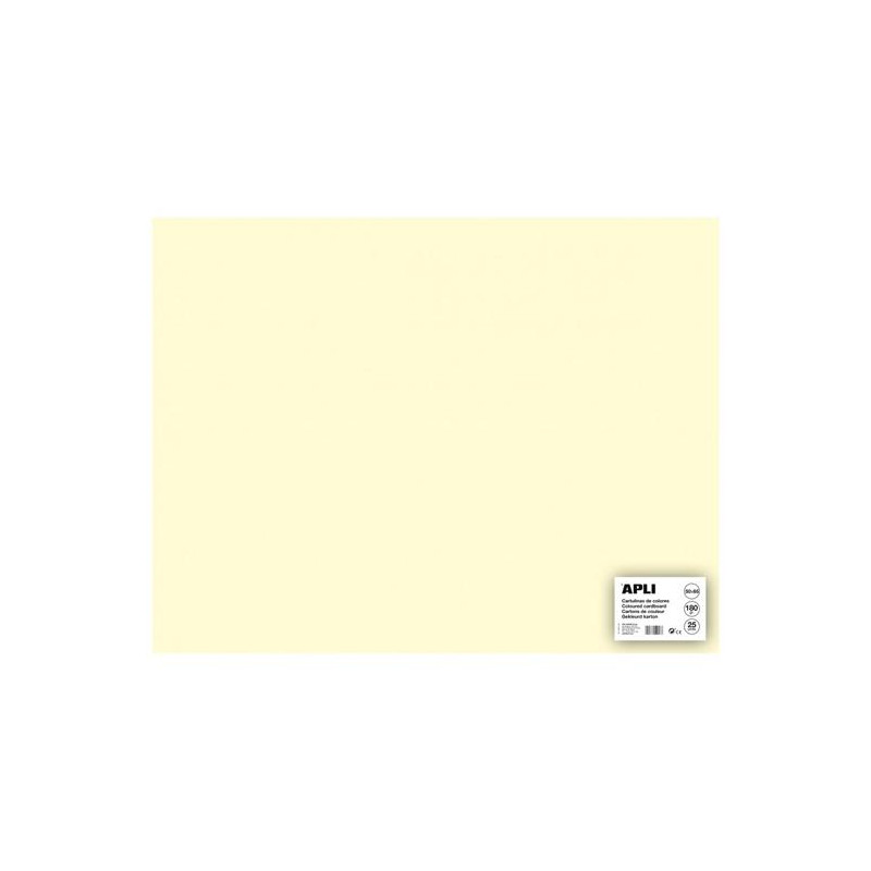 (14255) APLI CARTULINA 50X65CM 170GR PACK DE 25H MARFIL (14255) APLI CARTULINA 50X65CM 170GR PACK DE 25H MARFIL