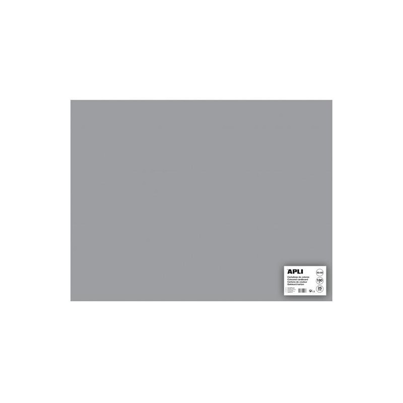 (14268) APLI CARTULINA 50X65CM 170GR PACK DE 25H GRIS (14268) APLI CARTULINA 50X65CM 170GR PACK DE 25H GRIS