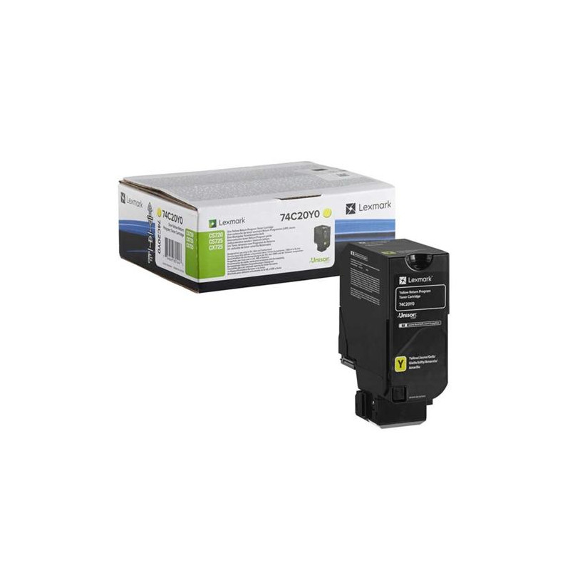 (74C20Y0) LEXMARK TONER AMARILLO CS720 (74C20Y0) LEXMARK TONER AMARILLO CS720