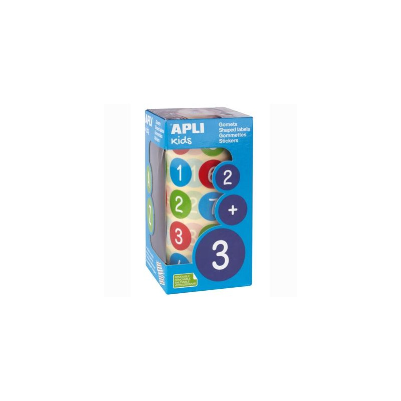 (15127) APLI ROLLO GOMETS NÚMEROS REDONDOS 20MM (15127) APLI ROLLO GOMETS NÚMEROS REDONDOS 20MM