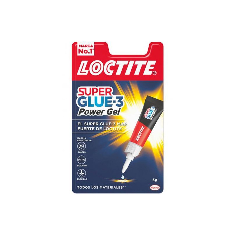 (2640067) LOCTITE SUPER GLUE-3 ADHESIVO INSTANTÁNEO POWER GEL 3GR TRANSPARENTE (2640067) LOCTITE SUPER GLUE-3 ADHESIVO INSTANTÁNEO POWER GEL 3GR TRANSPARENTE