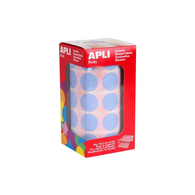(16723) APLI GOMETS REDONDOS 20MM ROLLO AZUL CLARO -ROLLO 1.770 UNIDADES- (16723) APLI GOMETS REDONDOS 20MM ROLLO AZUL CLARO -ROLLO 1.770 UNIDADES-