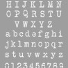 (090011) LA PAJARITA STENCIL ST-11 PLANTILLA DECORATIVA MODELO TYPEWRITER