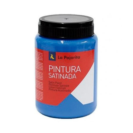 (118313) LA PAJARITA TÉMPERA ESCOLAR BOTE DE 375ML SATINADA CYAN L-26