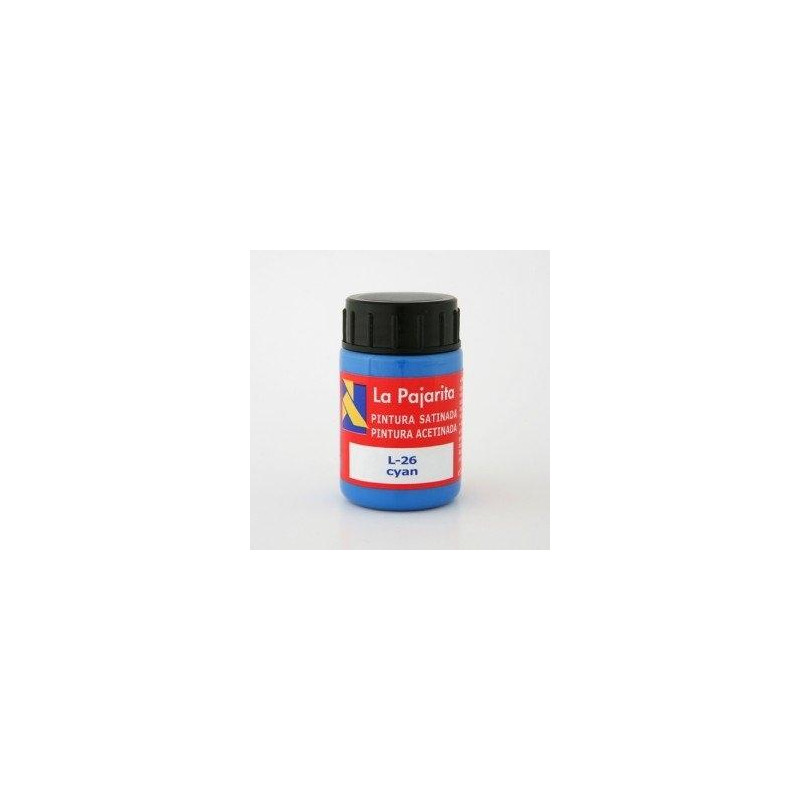 (118322) LA PAJARITA TÉMPERA ESCOLAR BOTE DE 35ML SATINADA AZUL CYAN L-26 (118322) LA PAJARITA TÉMPERA ESCOLAR BOTE DE 35ML SATINADA AZUL CYAN L-26