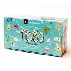 (119494) LA PAJARITA KIT SURTIDO PARA TELA BOTE DE 25ML COLORES SURTIDOS CON PINCEL -6U-