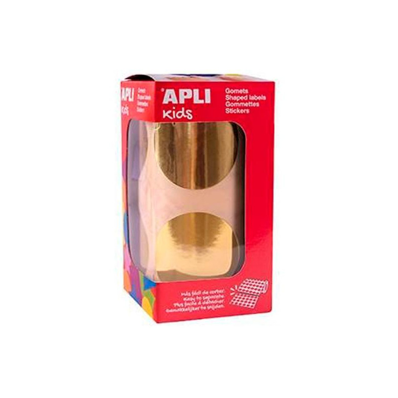 (18483) APLI GOMETS REDONDOS 45MM ROLLO DORADO (18483) APLI GOMETS REDONDOS 45MM ROLLO DORADO