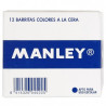 (MNC04442) MANLEY ESTUCHE DE 12 CERAS 60MM (1) BLANCO