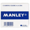 (MNC04613) MANLEY ESTUCHE DE 12 CERAS 60MM (18) AZUL ULTRAMAR