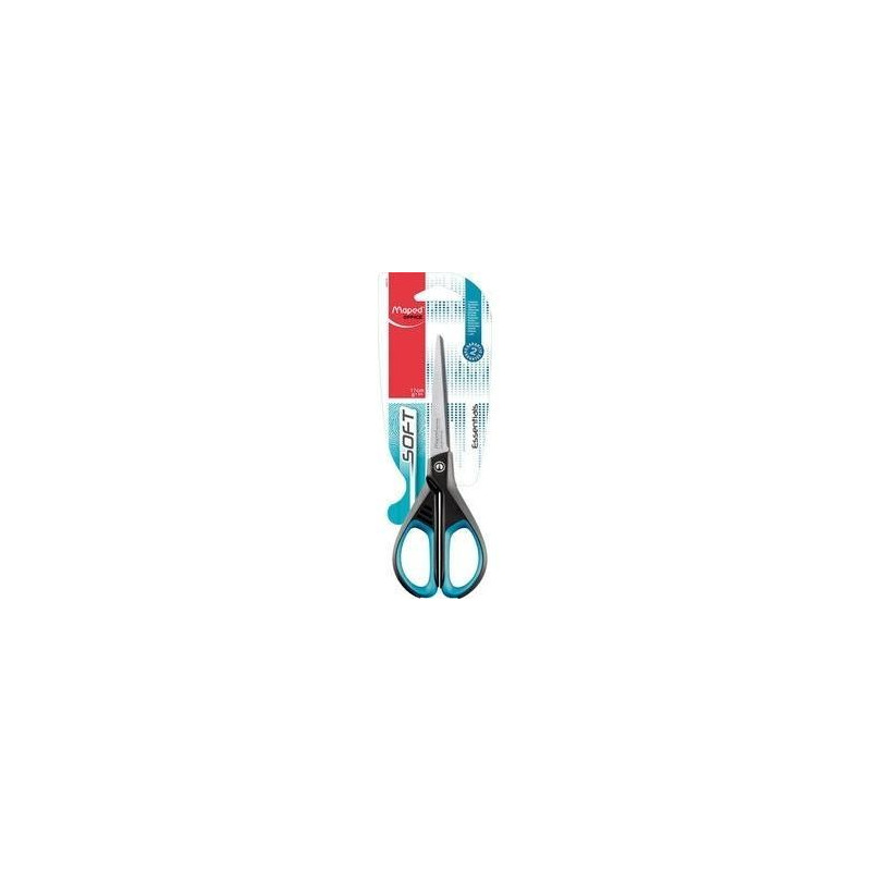 (468210) MAPED TIJERAS ESSENTIALS SOFT E4682 AMBIDIESTROS 17CM SIMÉTRICAS AZUL/NEGRO (468210) MAPED TIJERAS ESSENTIALS SOFT E4682 AMBIDIESTROS 17CM SIMÉTRICAS AZUL/NEGRO
