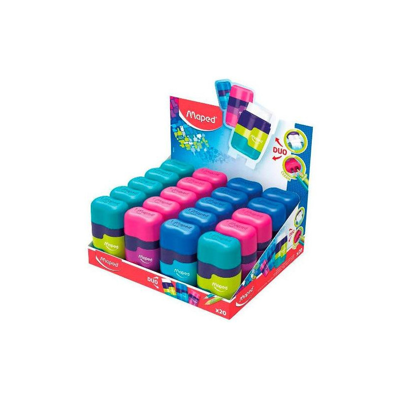 (049221) MAPED AFILABORRA CONNECT DUO SOFT 2 AGUJEROS COLORES SURTIDOS -EXPOSITOR 20U- (049221) MAPED AFILABORRA CONNECT DUO SOFT 2 AGUJEROS COLORES SURTIDOS -EXPOSITOR 20U-
