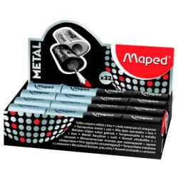 (534019) MAPED AFILALÁPICES SATELLITE 1 AGUJERO PLATA/NEGRO SURTIDOS EXPOSITOR 32U
