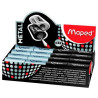 (534019) MAPED AFILALÁPICES SATELLITE 1 AGUJERO PLATA/NEGRO SURTIDOS EXPOSITOR 32U