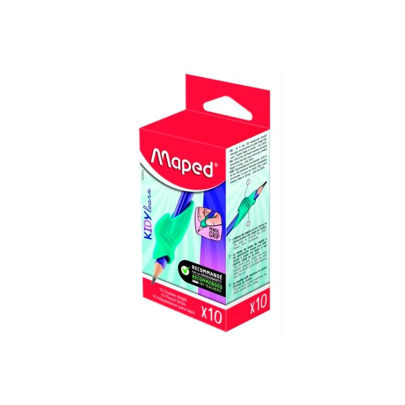 (853900) MAPED GRIP GUÍA DE DEDOS KIDY LEARN VERDE CAJA 10 UD (853900) MAPED GRIP GUÍA DE DEDOS KIDY LEARN VERDE CAJA 10 UD