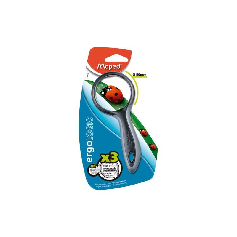 (039100) MAPED LUPA REDONDA JUNIOR ERGOLOGIC DIÁMETRO 50 MM AUMENTO X3 (039100) MAPED LUPA REDONDA JUNIOR ERGOLOGIC DIÁMETRO 50 MM AUMENTO X3