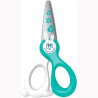 (137702) MAPED TIJERAS KIDIKUT 12CM SIMÉTRICAS CUCHILLAS FIBRA VIDRIO AZUL/BLANCO
