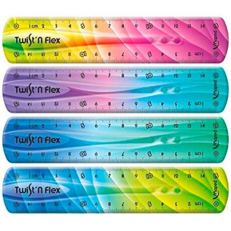 (279115) MAPED REGLA T&F DECORADAS IRROMPIBLE 15 CM COLORES SURTIDOS