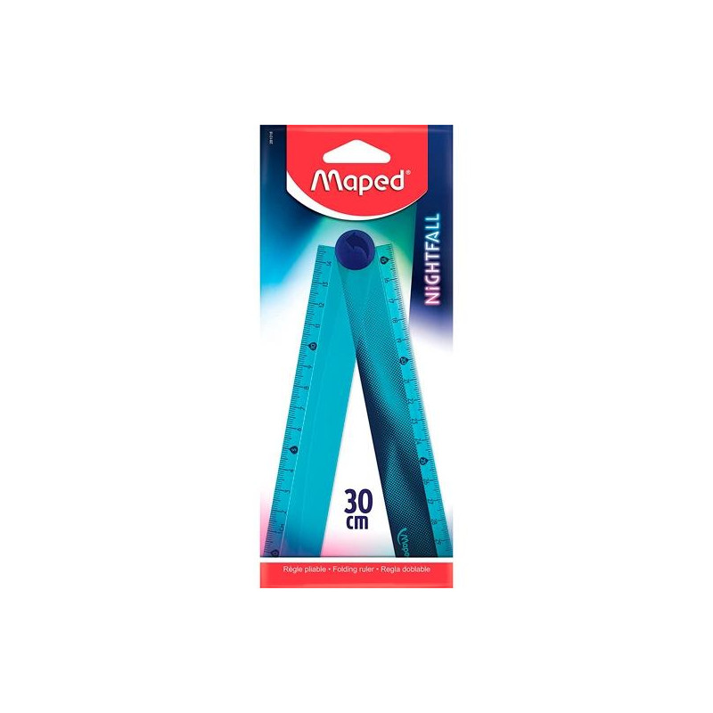 (281018) MAPED REGLA PLEGABLE NIGHTFALL 15/30 CM BLISTER AZUL (281018) MAPED REGLA PLEGABLE NIGHTFALL 15/30 CM BLISTER AZUL