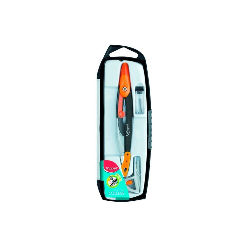 (536953) MAPED COMPÁS METAL OPEN ESTUCHE 3 PIEZAS (536953) MAPED COMPÁS METAL OPEN ESTUCHE 3 PIEZAS