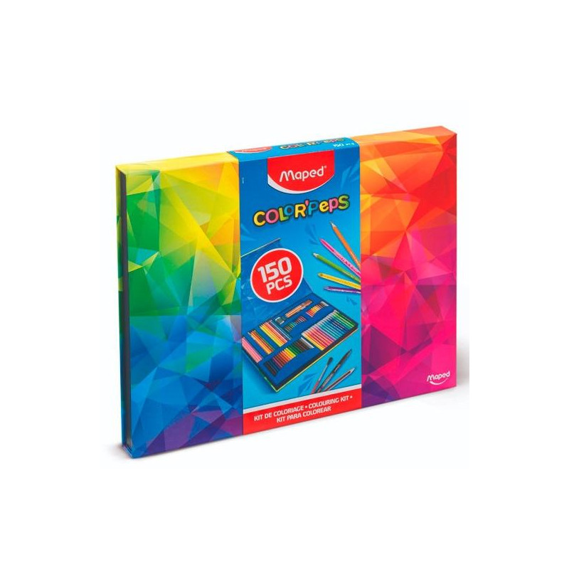 (984726) MAPED KIT COLORACIÓN 150 PIEZAS COLORPEPS C/SURTIDOS ESTUCHE CARTÓN (984726) MAPED KIT COLORACIÓN 150 PIEZAS COLORPEPS C/SURTIDOS ESTUCHE CARTÓN