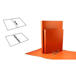 (0182N) MARIOLA CARPETA ANILLAS 2 X 40MM FOLIO CARTÓN COMPACTO GOFRADO CUERO